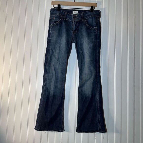 Hudson Signature Bootcut Low Rise Flare Y2K Dark Rinse Women Jeans WP170DHA 28 - Picture 1 of 9